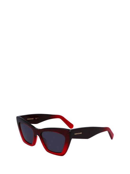26FW 살바토레 페라가모 선글라스 SF929SN 615 TRANSPARENT DARK RED GRADIENT - SALVATORE FERRAGAMO