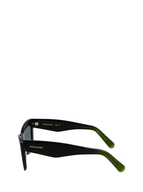 26FW 살바토레 페라가모 선글라스 SF929SN 316 TRANSPARENT DARK GREEN GRADIEN - SALVATORE FERRAGAMO