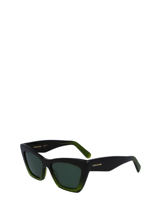 26FW 살바토레 페라가모 선글라스 SF929SN 316 TRANSPARENT DARK GREEN GRADIEN - SALVATORE FERRAGAMO