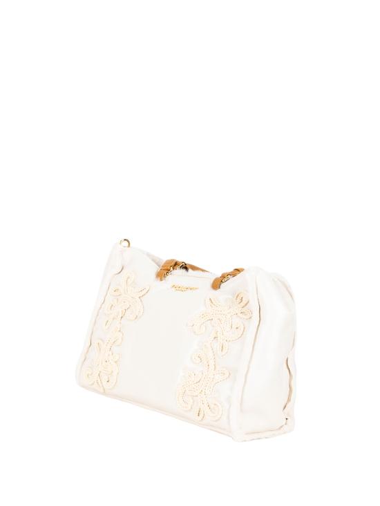 26FW 에르마노 설비노 가방 12402249 BARBARA SHINYCRE CREAM - ERMANNO SCERVINO