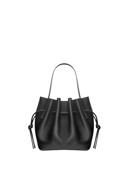 26FW 유제피 숄더백 MINI SCALLOP PEABBLE GRAIN LETHERL066 BLACK