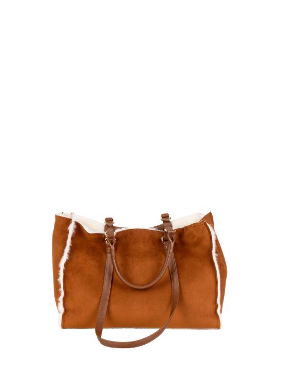 26FW 에르마노 설비노 가방 12402298 BARBARA SHIRLINGTN TAN - ERMANNO SCERVINO
