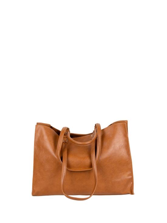 26FW 에르마노 설비노 가방 12402255 BARBARA LOGOTN TAN - ERMANNO SCERVINO