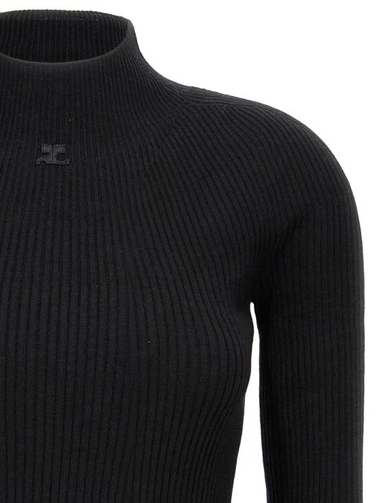  쿠레쥬 스웨터 LD324MRO466FI00499999 BLACK - COURREGES