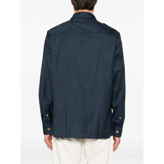 26FW 브루넬로 쿠치넬리 셔츠 MY6660731 C010 BLUE