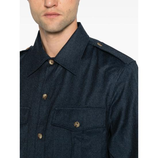 26FW 브루넬로 쿠치넬리 셔츠 MY6660731 C010 BLUE - BRUNELLO CUCINELLI
