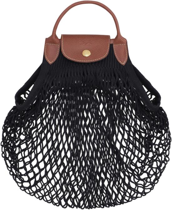  롱샴 가방 르 플리아쥬 필레 메시 토트백 블랙 - LONGCHAMP