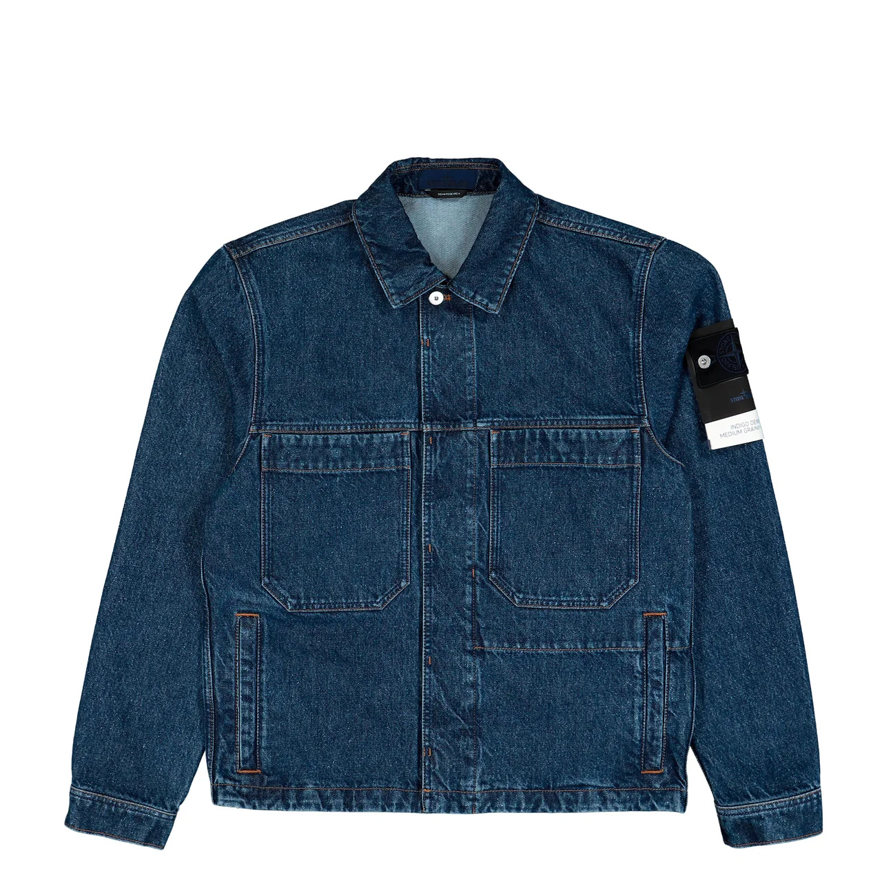 26FW 스톤 아일랜드 블루 린스 버튼 디테일 코치 재킷 블루 린스 버튼 디테일 코치 재킷 L2S144100006 BLUE