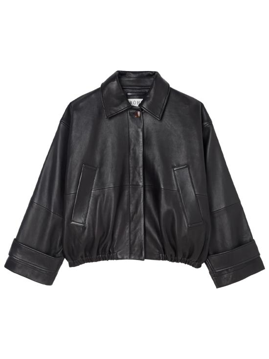 26FW 로에 가죽 자켓 42011248 001 BLACK