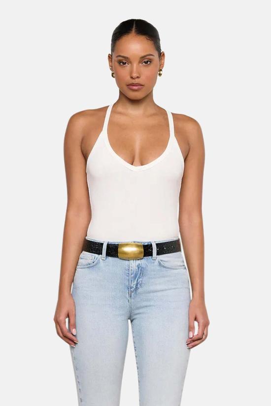  라장스 바디수트 티셔츠 5863CMK WHITE - L'AGENCE