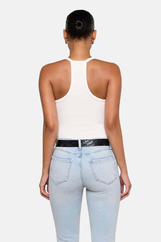  라장스 바디수트 티셔츠 5863CMK WHITE - L'AGENCE