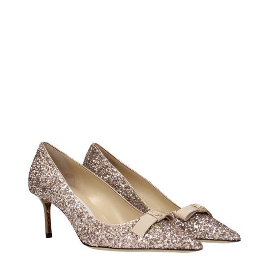  지미추 힐/펌프스 플라스틱 미드힐 펌프스 핑크 - JIMMY CHOO