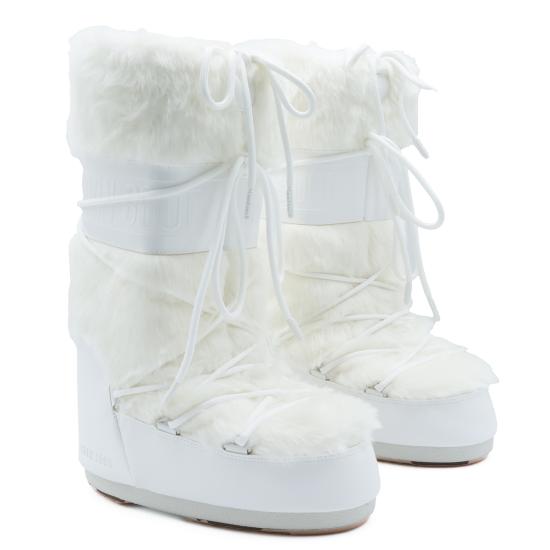 26FW 문부츠 MB 아이콘 폭스 퍼 부츠 80D1408900 A002 OPTICAL WHITE - MOON BOOT