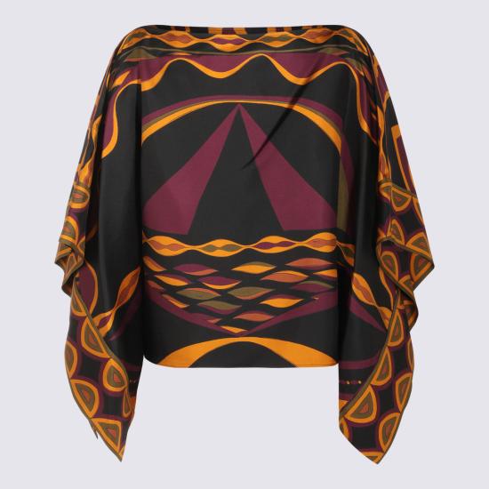 26FW 에밀리오푸치 긴팔 티셔츠 6URM65 6U741019 BORDEAUX GOLD - EMILIO PUCCI