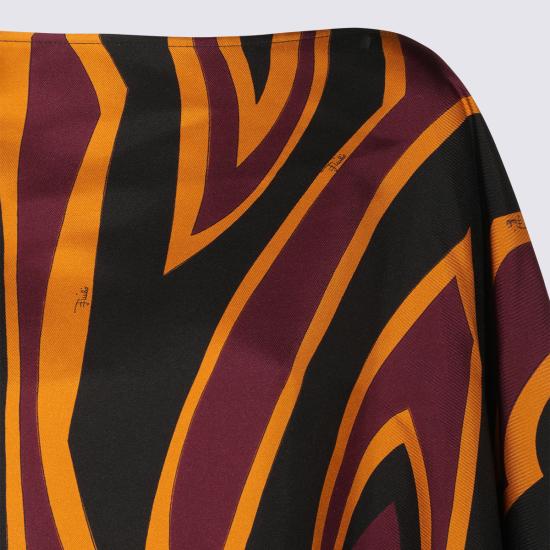 26FW 에밀리오푸치 긴팔 티셔츠 6URM65 6U741019 BORDEAUX GOLD - EMILIO PUCCI