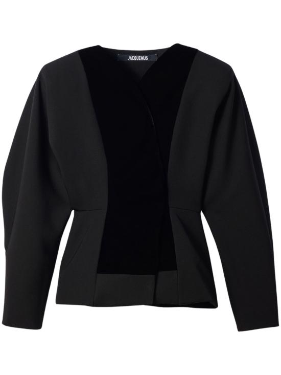 26FW 자크뮈스 미디 원피스 26HJAW00147AW00369 990 BLACK