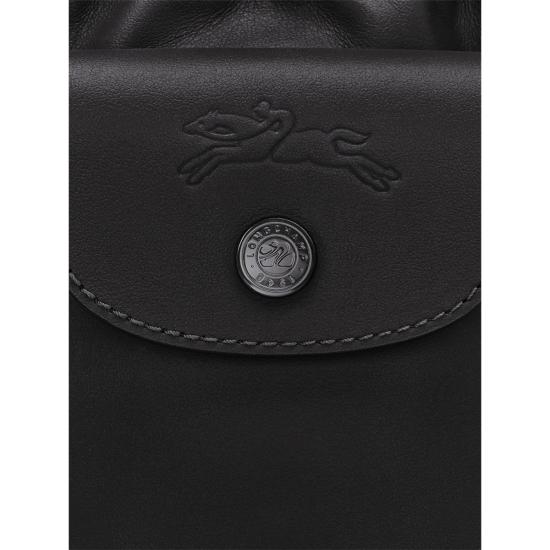  롱샴 가방 드로스트링 버킷 백 블랙 - LONGCHAMP
