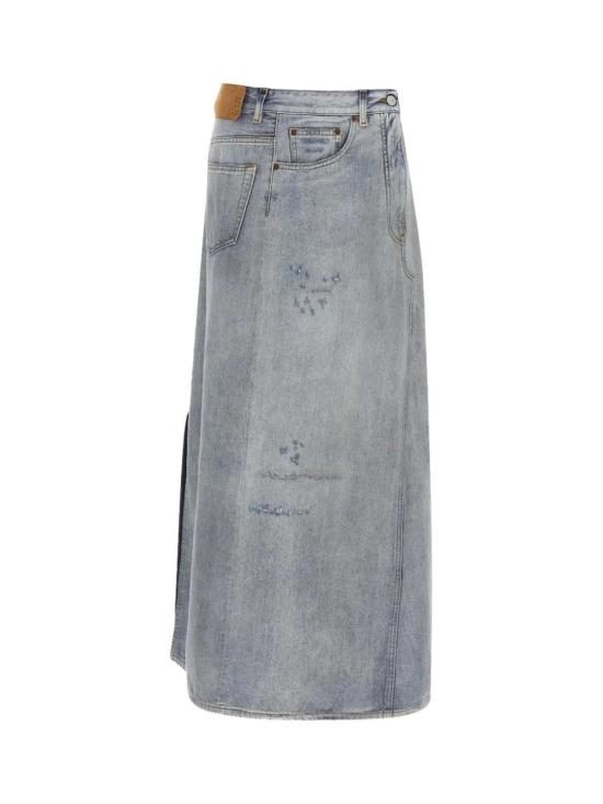 26SS MM6 메종마르지엘라 데님 스커트 Mm6 메종 마르지엘라 비대칭 - MM6 MAISON MARGIELA