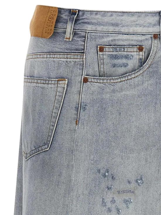 26SS MM6 메종마르지엘라 데님 스커트 Mm6 메종 마르지엘라 비대칭 - MM6 MAISON MARGIELA