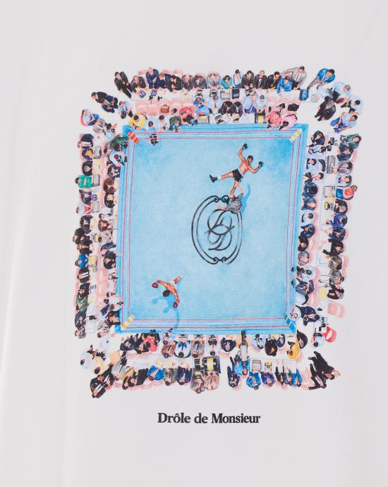 26FW 드롤드무슈 반팔 티셔츠 TS343 CO002OW WHITE - DROLE DE MONSIEUR