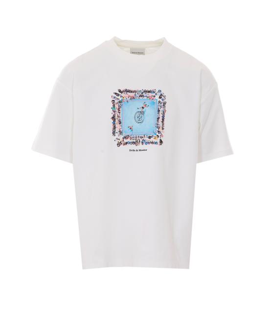26FW 드롤드무슈 반팔 티셔츠 TS343 CO002OW WHITE