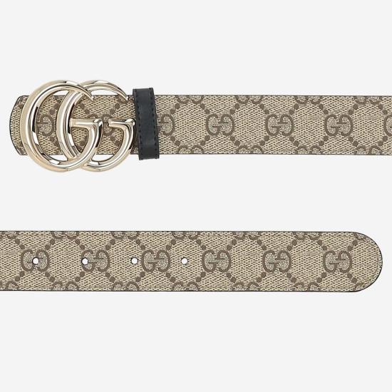  구찌 벨트 리버서블 GG 마몬트  멀티컬러 - GUCCI