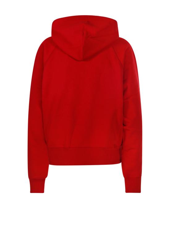 26FW 아미 후드 티셔츠 USW803 JE0273 A202 ROUGE RUBIS IVOIRE - AMI