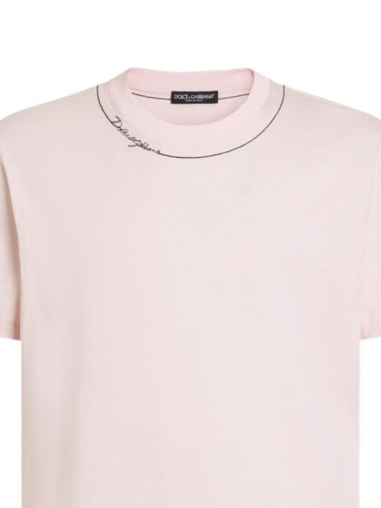 26FW 돌체앤가바나 반팔 티셔츠 G8RN8Z G7P9OF0662 PINK - DOLCE & GABBANA