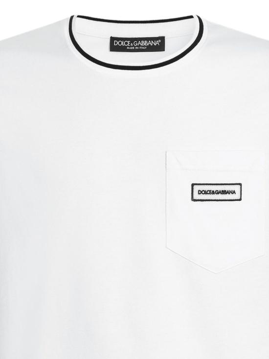 26FW 돌체앤가바나 반팔 티셔츠 G8RA2Z G7Q2PW0800 OFF WHITE - DOLCE & GABBANA