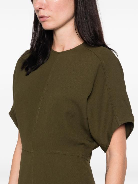 26FW 빅토리아 베컴 미디 원피스 1426WDR007752A GREEN VERDE - VICTORIA BECKHAM
