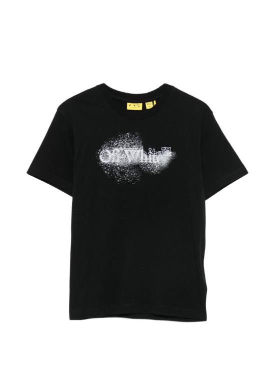 26FW [키즈] 오프화이트 티셔츠 44BAA002F26J00E001 BLACK NERO