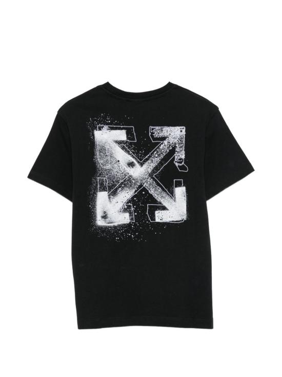 26FW [키즈] 오프화이트 티셔츠 44BAA002F26J00E001 BLACK NERO - OFF WHITE