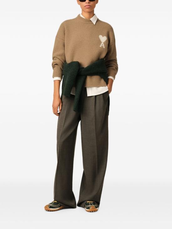 26FW 아미 ADC 크루넥 스웨터 UKS836KN0135 A278 BEIGE - AMI