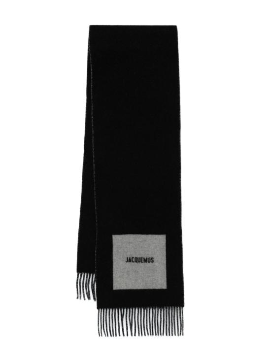 26FW 자크뮈스 롱드 카레 울 머플러 ACU00579AOT4044 090 NERO