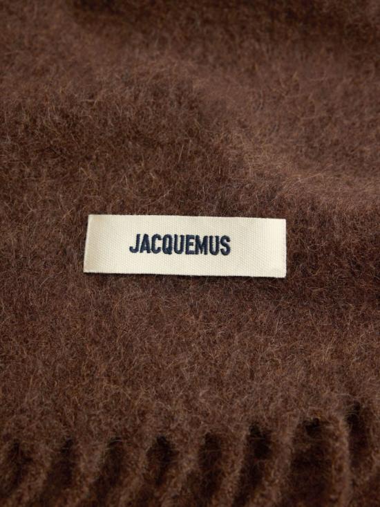 26FW 자크뮈스 프린지 울 스카프 ACU00572BOT4032 850 MARRONE - JACQUEMUS