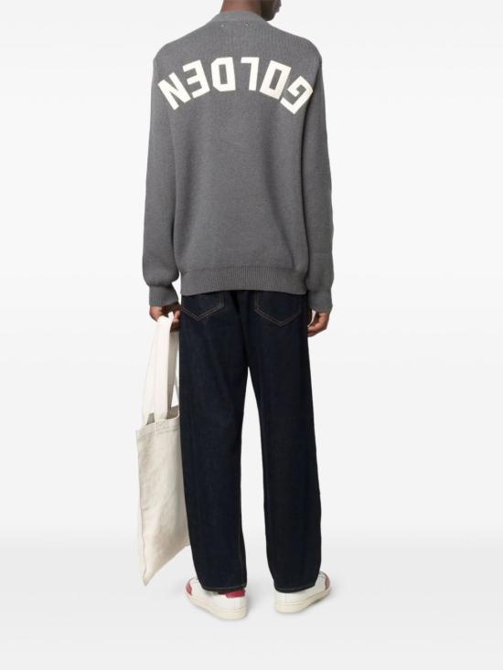 26FW 골든구스 로고 코튼 라운드넥 스웨터 GMP00841 P00066260304 GRIGIO - GOLDEN GOOSE