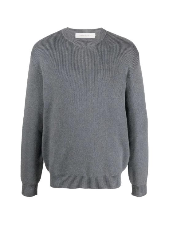 26FW 골든구스 로고 코튼 라운드넥 스웨터 GMP00841 P00066260304 GRIGIO