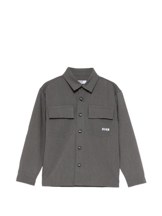26FW [키즈] 엠에스지엠 셔츠 F6MSJBSI299 104 GRIGIO
