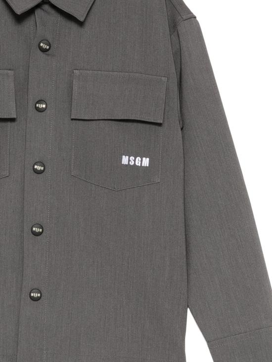 26FW [키즈] 엠에스지엠 셔츠 F6MSJBSI299 104 GRIGIO - MSGM
