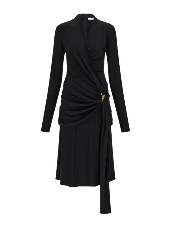 26FW 살바토레 페라가모 미디 원피스 13I488 795897 BLACK