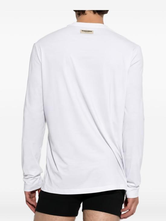 26FW 디스퀘어드2 긴팔 티셔츠 D9M106370 LONG100 WHITE - DSQUARED2