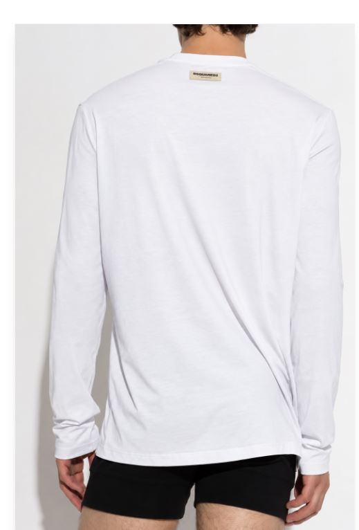 26FW 디스퀘어드2 긴팔 티셔츠 D9M106370 LONG100 WHITE - DSQUARED2