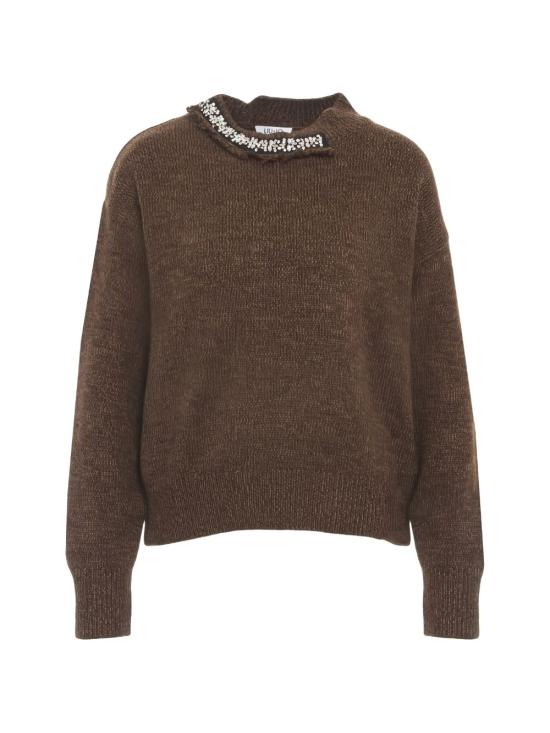 26FW 리우조 스웨터 WF6383M A27S09Z08 BROWN - LIU JO