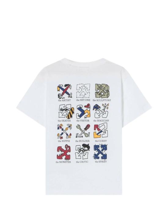 26FW [키즈] 오프화이트 티셔츠 44BAA002F26J007101 WHITE BIANCO - OFF WHITE