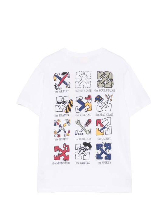 26FW [키즈] 오프화이트 티셔츠 44BAA002F26J007100 WHITE BIANCO - OFF WHITE