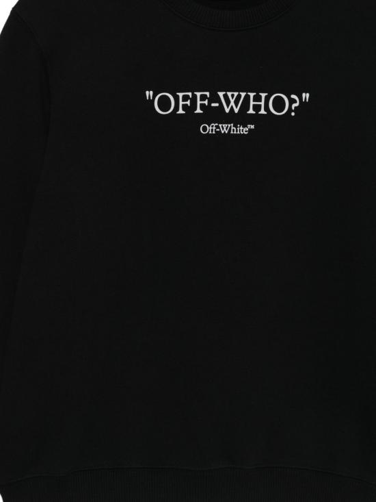 26FW [키즈] 오프화이트 니트/스웻셔츠 44BBA001F26F003002 BLACK NERO - OFF WHITE