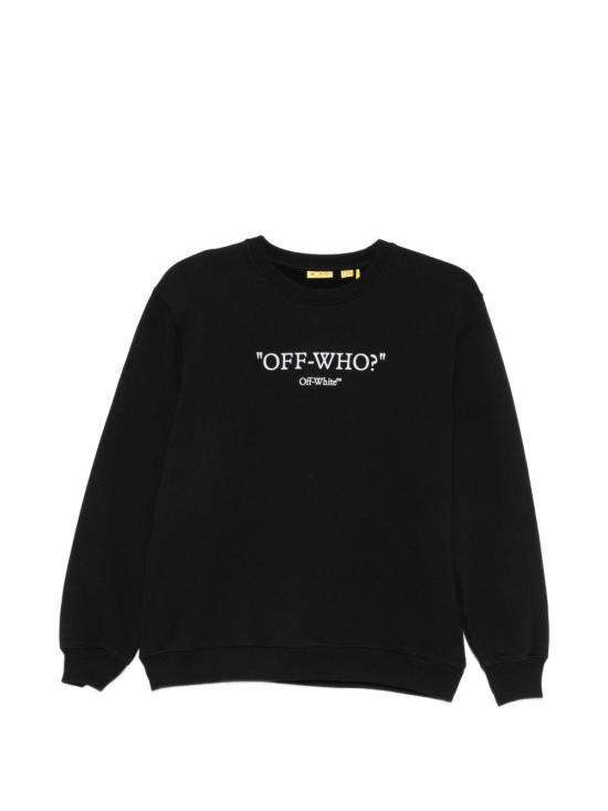 26FW [키즈] 오프화이트 니트/스웻셔츠 44BBA001F26F003002 BLACK NERO