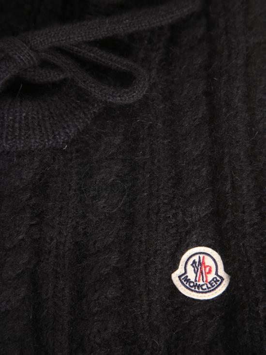 27FW 몽클레어 케이블 니트 바라클라바 L20933G000 27 N0403 999 Black - MONCLER