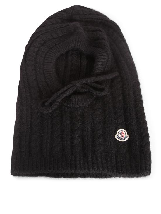 27FW 몽클레어 케이블 니트 바라클라바 L20933G000 27 N0403 999 Black - MONCLER