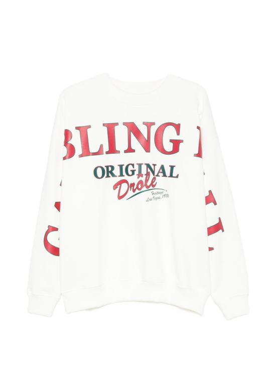 26FW 드롤드무슈 긴팔 티셔츠 SW211CO127 OW BIANCO